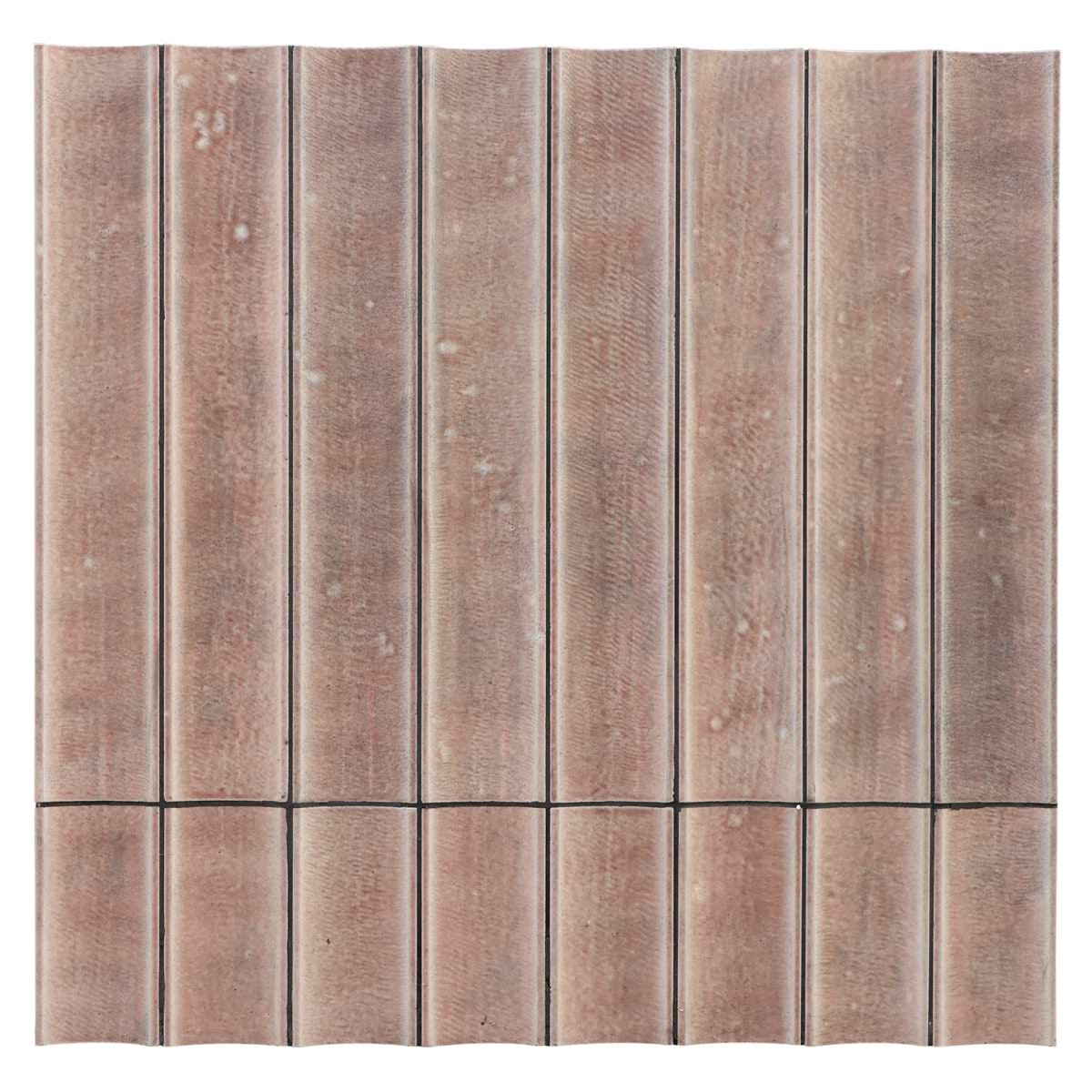 LavaArt 3D Fluted Coral 6x36 Glossy Lava Stone Bar Tile