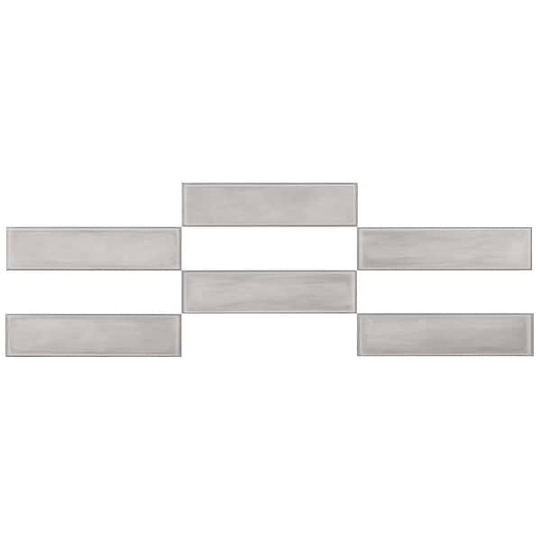 Stacy Garcia ArtBlock Grigio Gray 4x16 Matte Porcelain Tile
