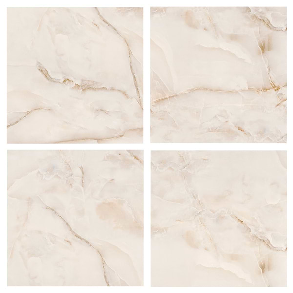 Lumina Onyx Pearl Beige 24x24 Polished Porcelain Tile