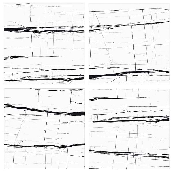 Lumina Sahara Noir Black & White 24x24 Polished Porcelain Tile