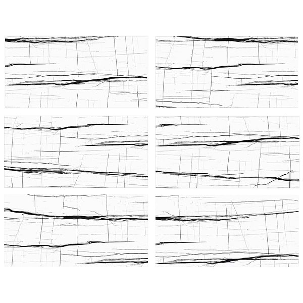 Lumina Sahara Noir Black & White 24x48 Polished Porcelain Tile