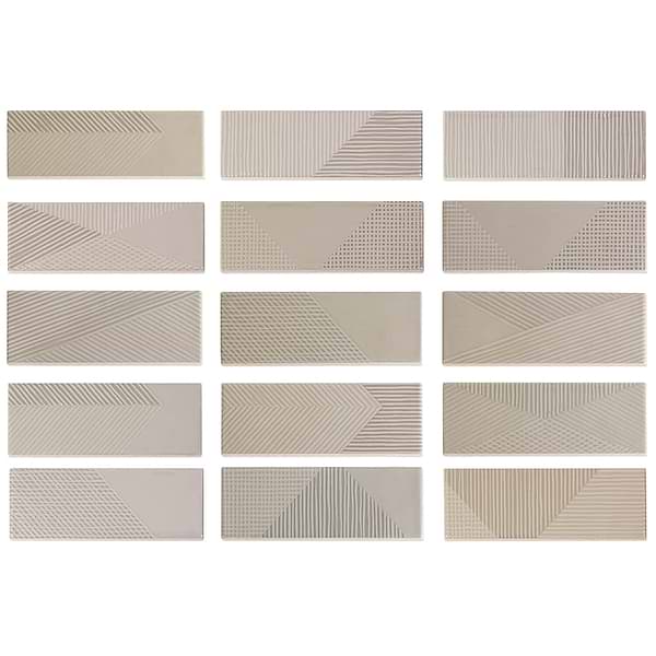 Enigma Gray Pearl 2x8 Polished Ceramic Tile
