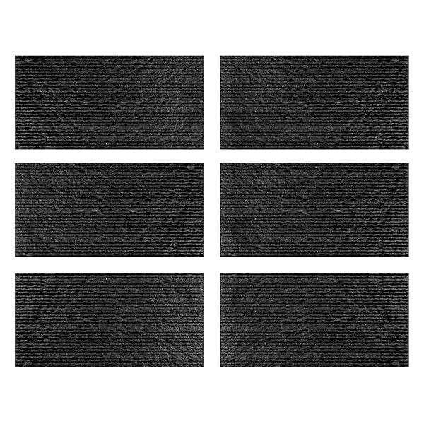 Rakestone Carved Split Noir Black 12x24 Textured Honed Basalt Stone Tile