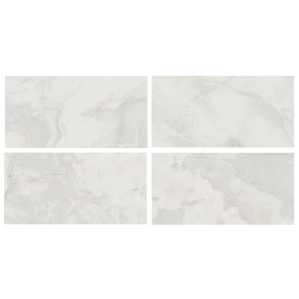 Jewel Onyx White 24x48 Polished Porcelain Tile