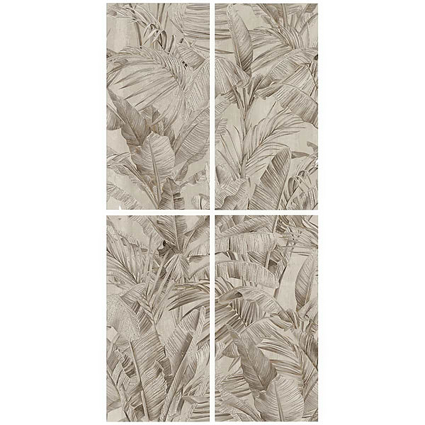 Art Gallery by Paula Purroy Golden Field Ivory Gray and White 24x48 Artisan Decor Matte Porcelain Tile
