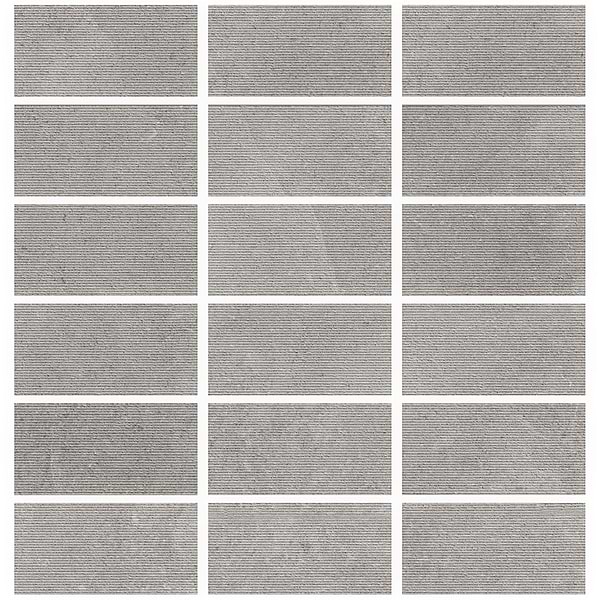 New Rock Fumo Light Gray 12x24 Chiseled Limestone Look Matte Porcelain Tile 