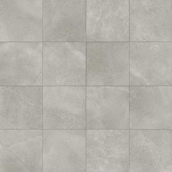 Sample-New Rock Fumo Light Gray Limestone Look Matte Porcelain Tile