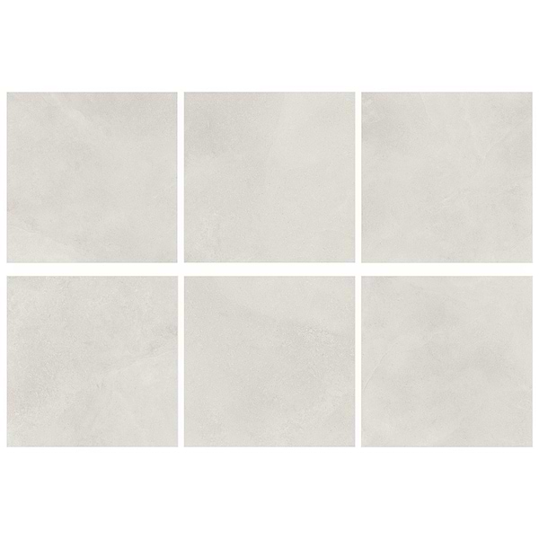 New Rock Perla White 48x48 Limestone Look Matte Porcelain Tile