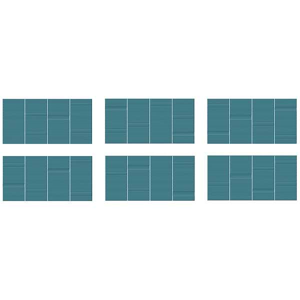 Division Aqua Teal Green 8x16 Fluted 3D Matte Ceramic Wall Tile