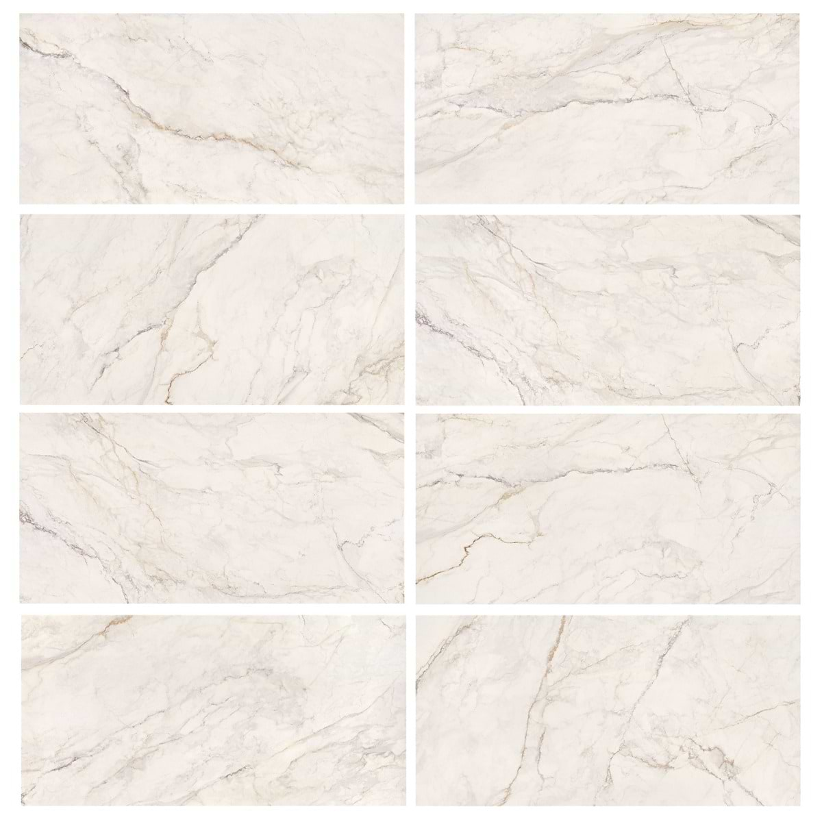 Lumar Apuano Oro White 24x48 Matte Porcelain Tile