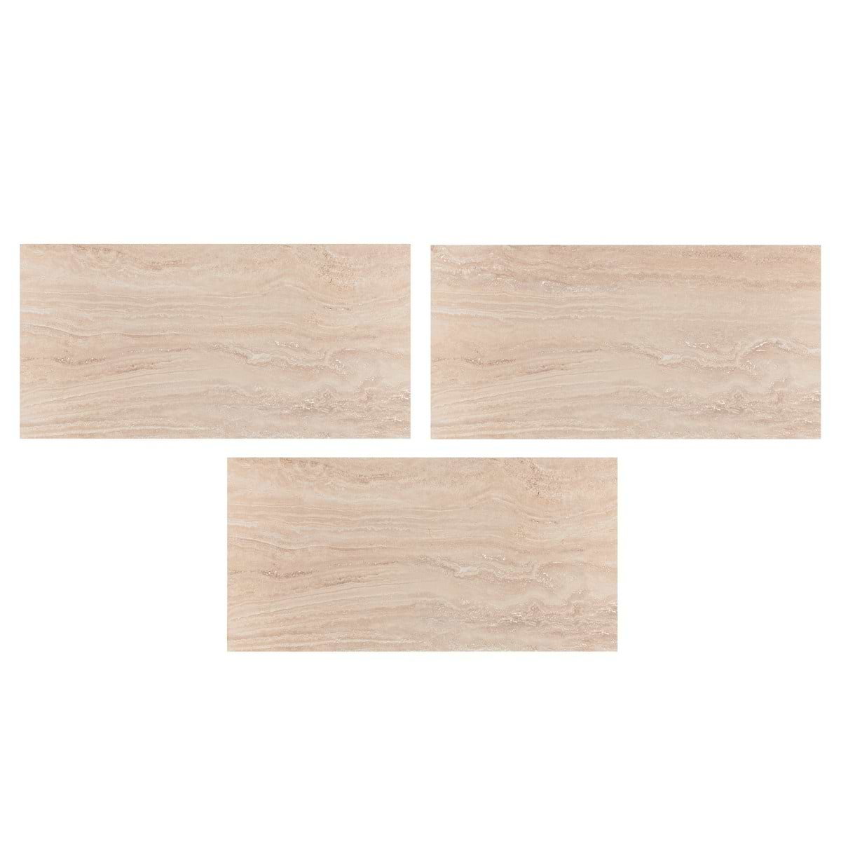 Lumar Travertino Crema Beige 24x48 Matte Porcelain Tile