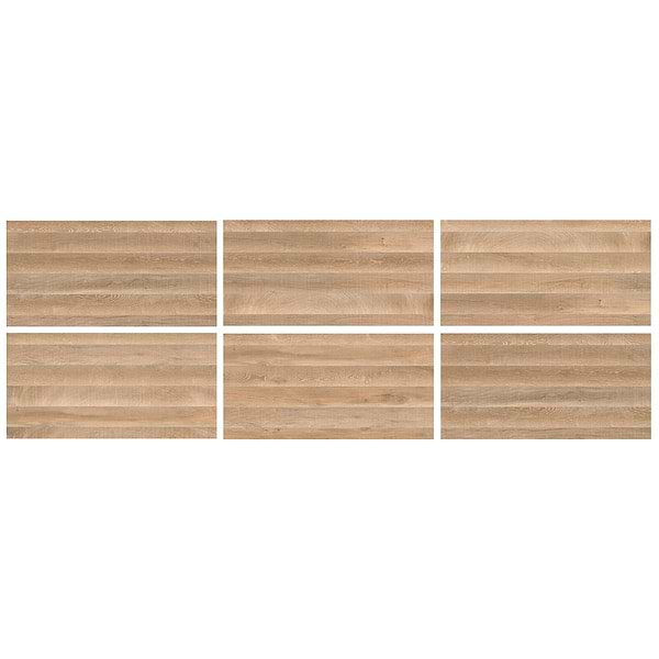 Kenridge Waves Maple Brown 24x48 Wood Look Matte Porcelain Tile