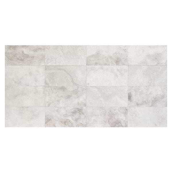 Rakestone Carved Comb Wooden Beige 12x24 Textured Honed Limestone Stone Tile