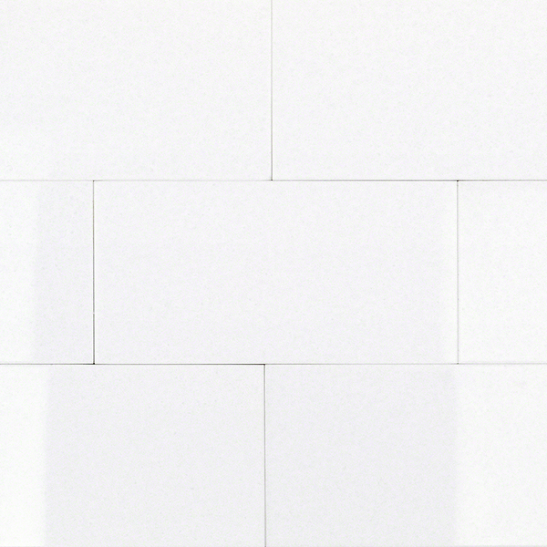 Simple White 3x6 Crystallized Glass "Thassos" Tile