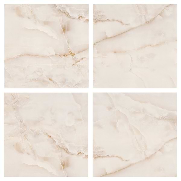 Lumina Onyx Pearl Beige 24x24 Polished Porcelain Tile