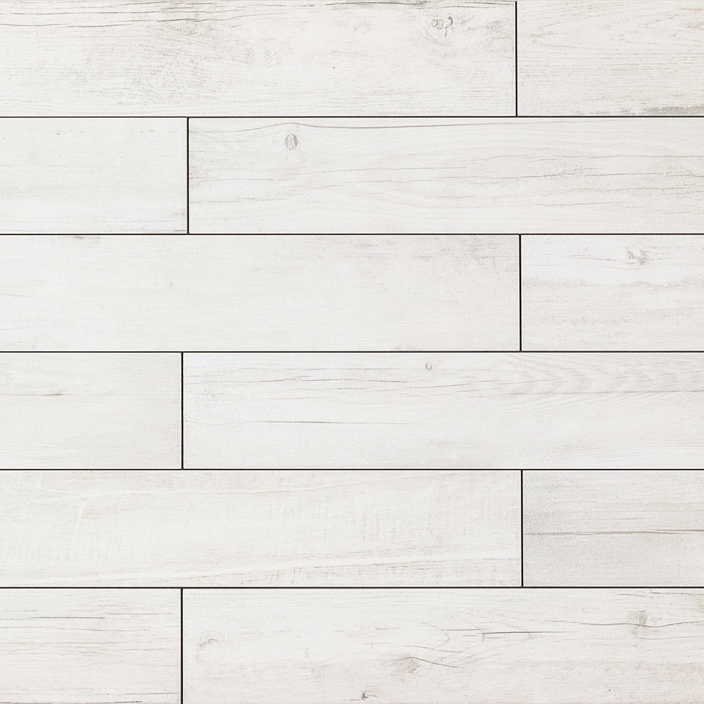 Copse White 4x24 Matte Porcelain Wood Look Tile