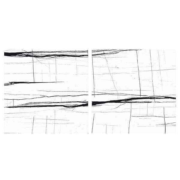 Lumina Sahara Noir Black & White 24x24 Polished Porcelain Tile