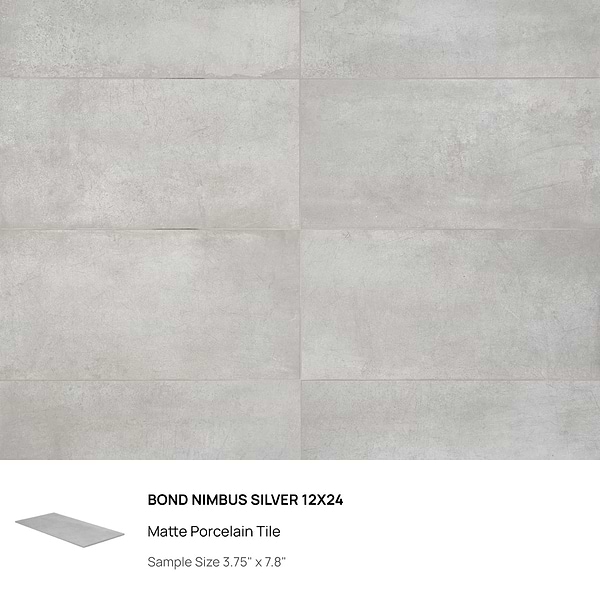 Top Selling Gray 12x24 Floor Porcelain Tiles Sample Bundle (5)