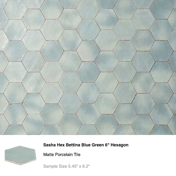 Top Selling Green Porcelain Hexagon Tiles Sample Bundle (5)