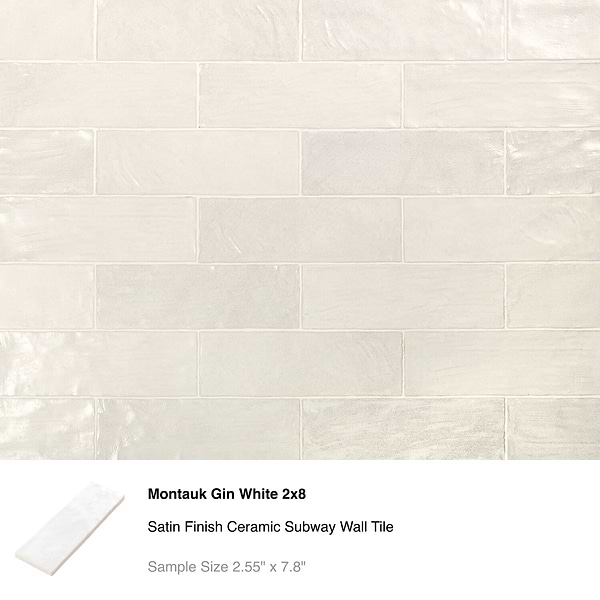Top Selling White Ceramic Subway Tiles Sample Bundle (5)
