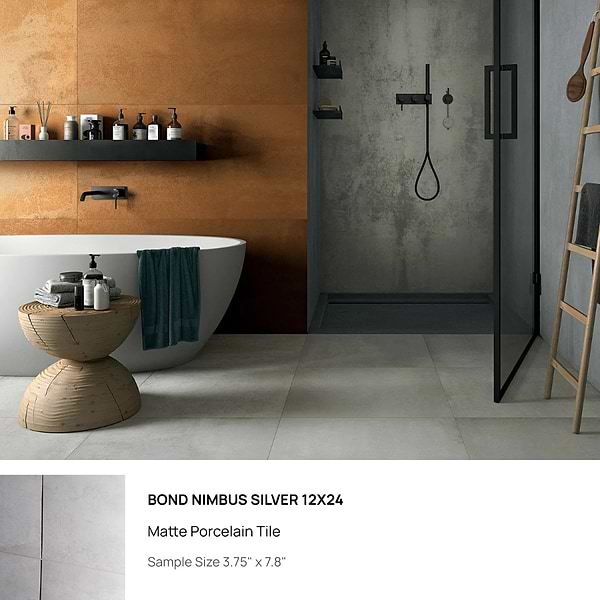Top Selling Gray 12x24 Floor Porcelain Tiles Sample Bundle (5)