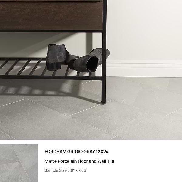Top Selling Gray 12x24 Floor Porcelain Tiles Sample Bundle (5)