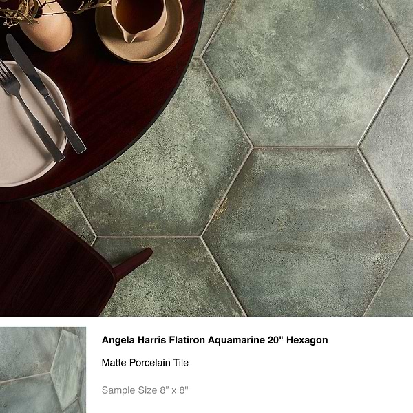Top Selling Green Porcelain Hexagon Tiles Sample Bundle (5)