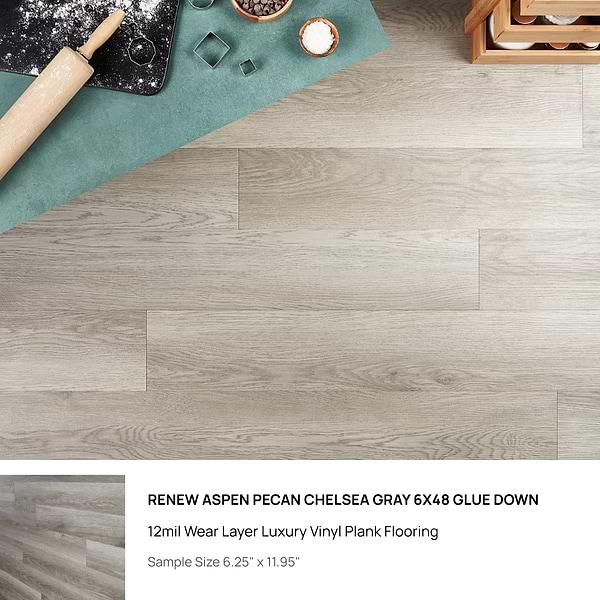 Top Selling Gray Glue Down LVT Sample Bundle (5)