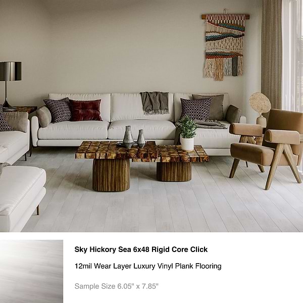 Top Selling Cool Beige Luxury Vinyl Flooring Tiles Sample Bundle (5)
