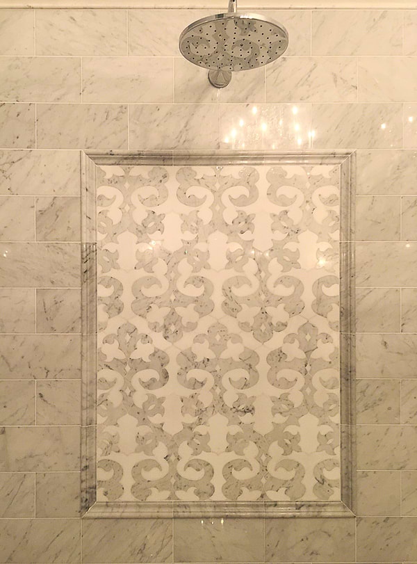 Chair Rail Carrara 2x12 Marble Tile Liner 