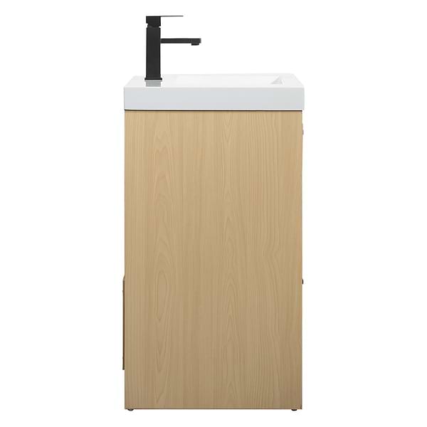 Ember Maple 30" Single Vanity with White Solid Surface Top