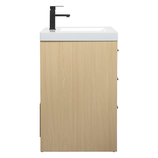 Ember Maple 36" Single Vanity with White Solid Surface Top