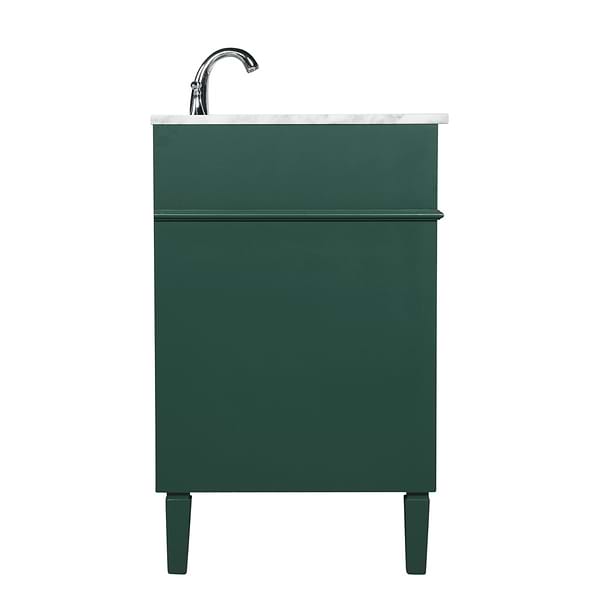 Montair Green 48" Single Vanity With Carrara White Marble Top