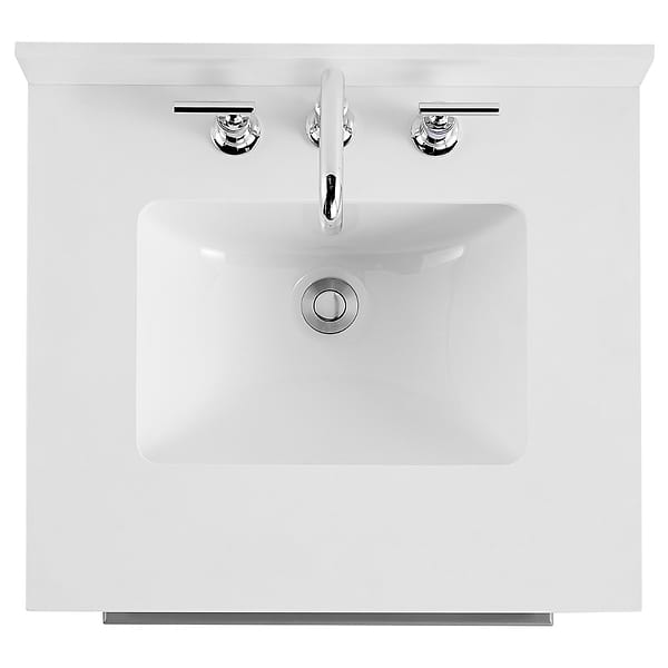 Nora Gray 24" Single Vanity with Pure White Quartz Top