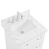 Nora White 24" Single Vanity with Carrara Marble Top
