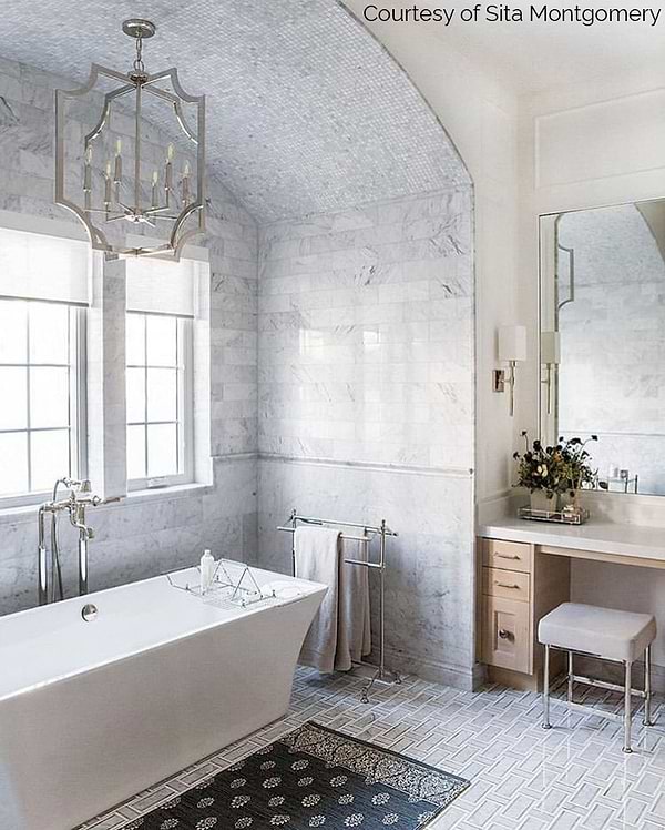 Carrara 3/4x3/4 Marble Tile