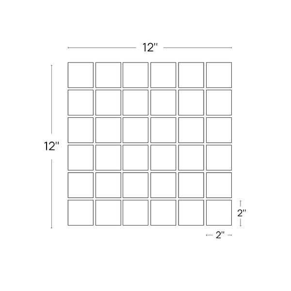 Skyline Gray 2x2 Honed Marble Mosaic Tile