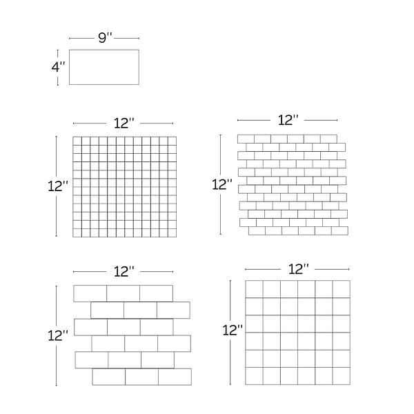 Splash Glacier White 4.5x9 Polished Glass Tile