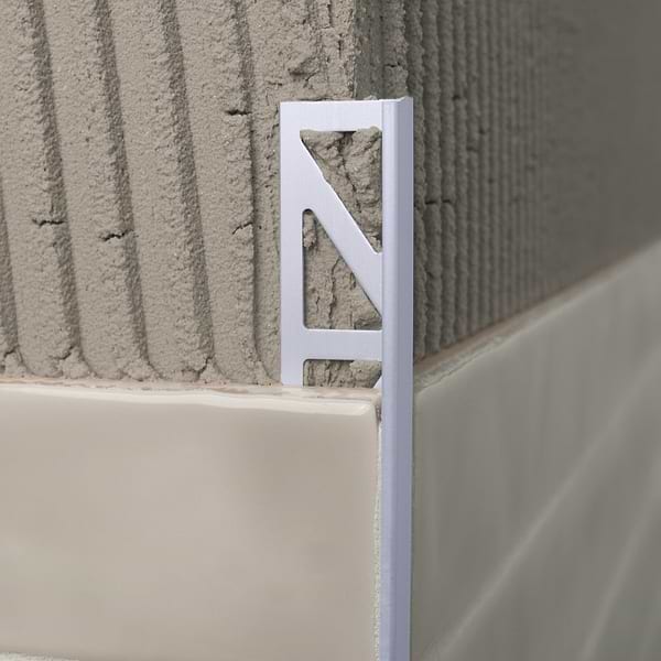 Essential Trims by Blanke Natural Aluminum 3/8" (10mm) Edge Protector Trim