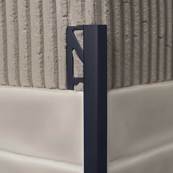 Essential Trims by Blanke Powder-Coated Coal Black 7/16" (11mm) Cubeline