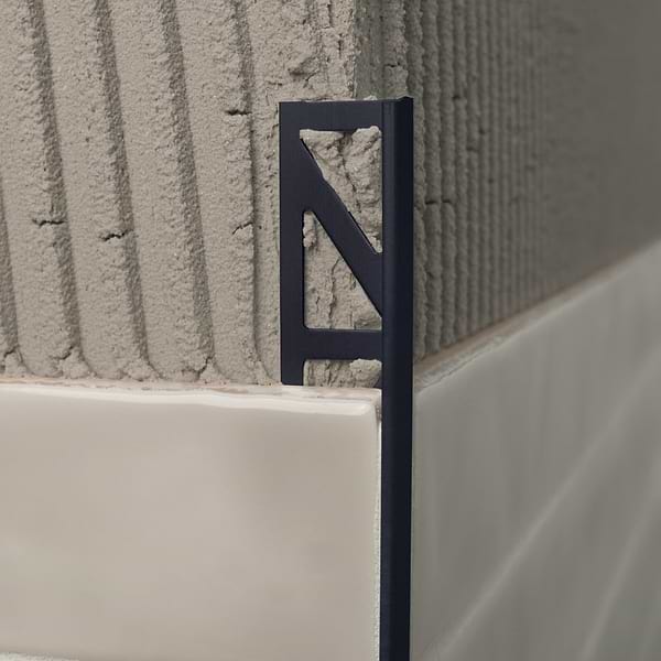 Essential Trims by Blanke Powder-Coated Graphite 1/2" (12.5mm) Edge Protector Trim