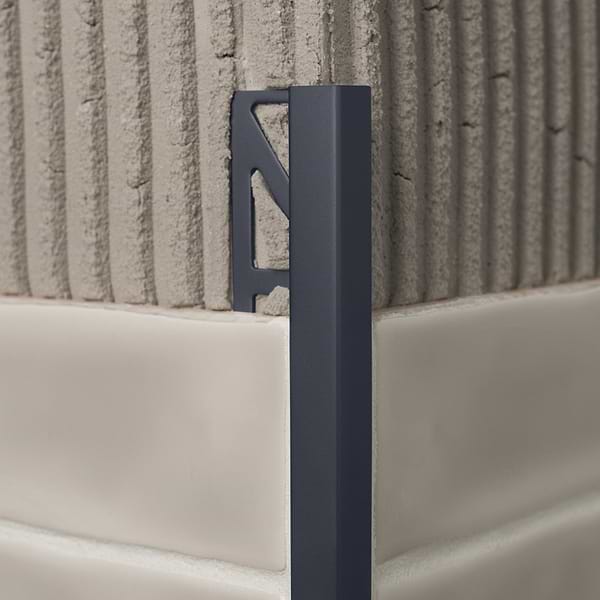 Essential Trims by Blanke Powder-Coated Graphite 7/16" (11mm) Cubeline