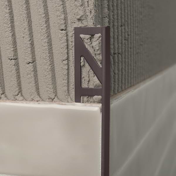 Essential Trims by Blanke Powder-Coated Industrial Rust 3/8" (10mm) Edge Protector Trim