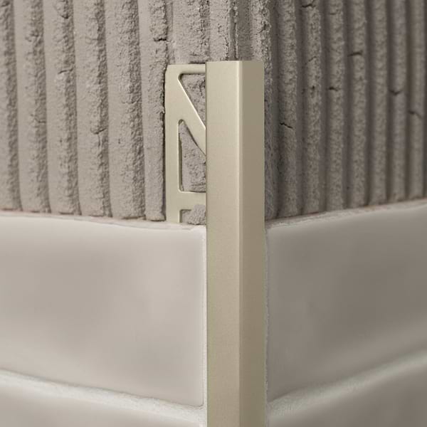 Essential Trims by Blanke Brushed Anodized Royal Champagne 7/16" (11mm) Cubeline