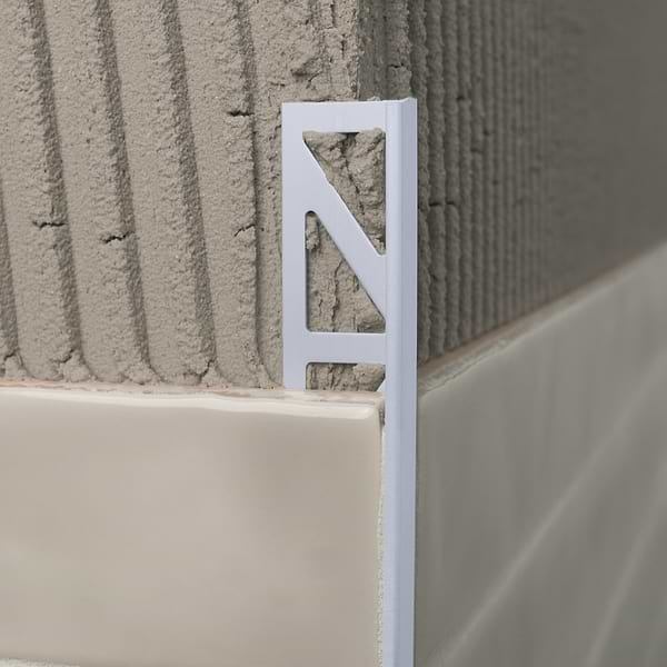 Essential Trims by Blanke Brushed Anodized Satin Silver 3/8" (10mm) Edge Protector Trim