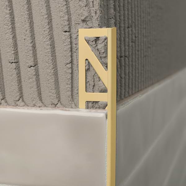 Essential Trims by Blanke Anodized Shiny Gold 1/2" (12.5mm) Edge Protector Trim