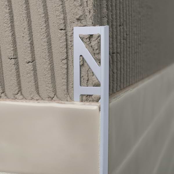 Essential Trims by Blanke Powder-Coated White 19/32" (15mm) Edge Protector Trim