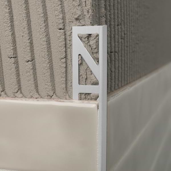Essential Trims by Blanke Powder-Coated White 3/4" (18.5mm) Edge Protector Trim