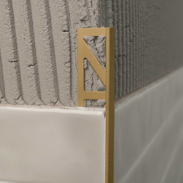 Essential Trims by Blanke Natural Brass 3/16" (4.5mm) Edge Protector Trim