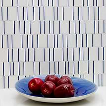 Sky's The Limit Blue and White Marble & Glass Polished Mosaic Tile by Kerrie Kelly